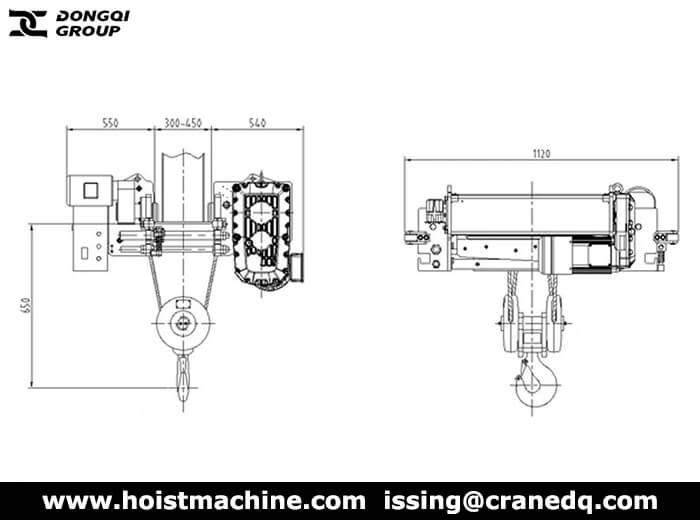 FEM electric wire rope hoist