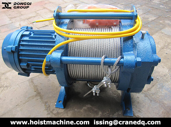 2 ton small electric winch for lifting materials