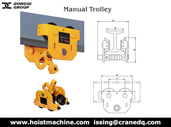 electric hoist & manual trolley